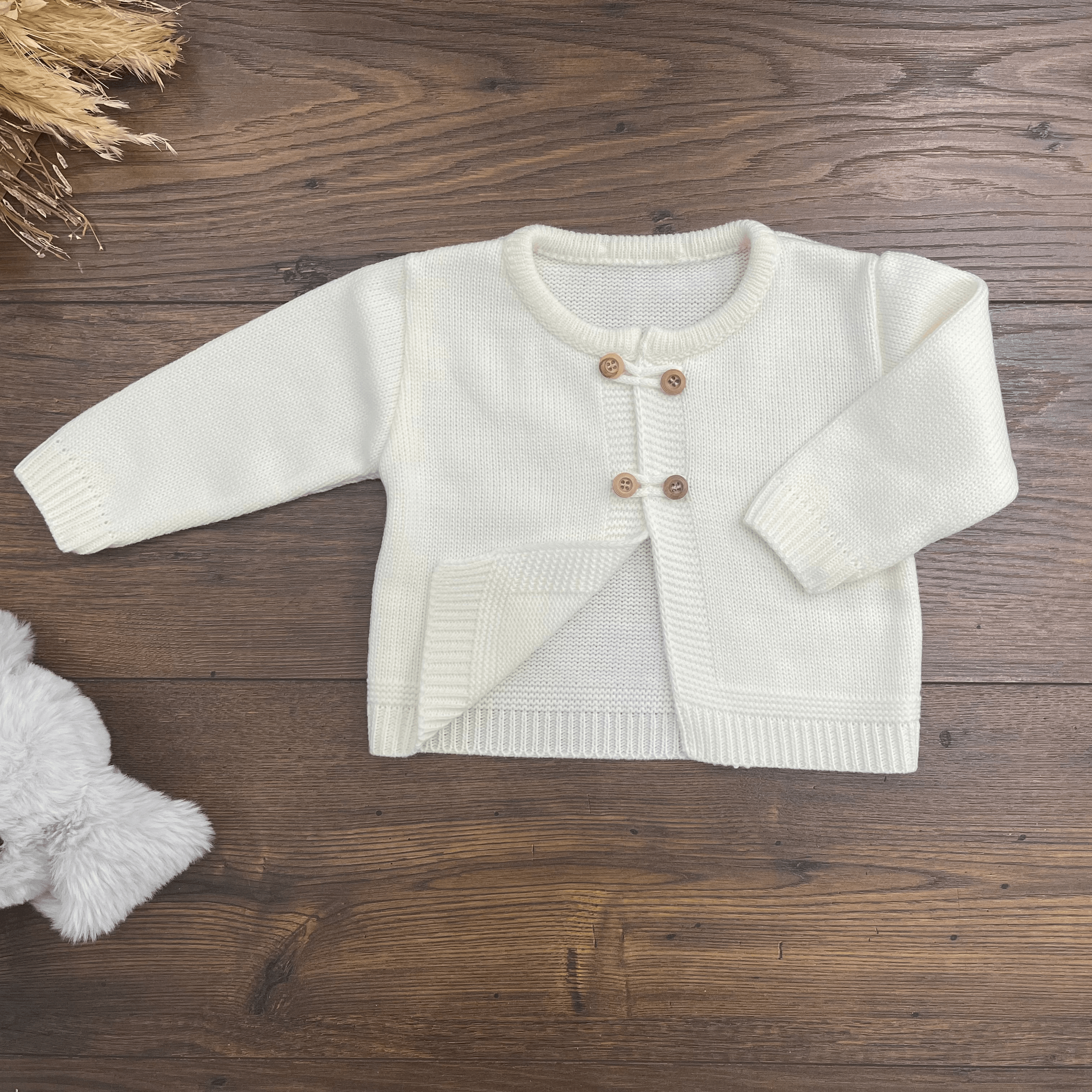 CARDIGAN BOTTONI IN LEGNO