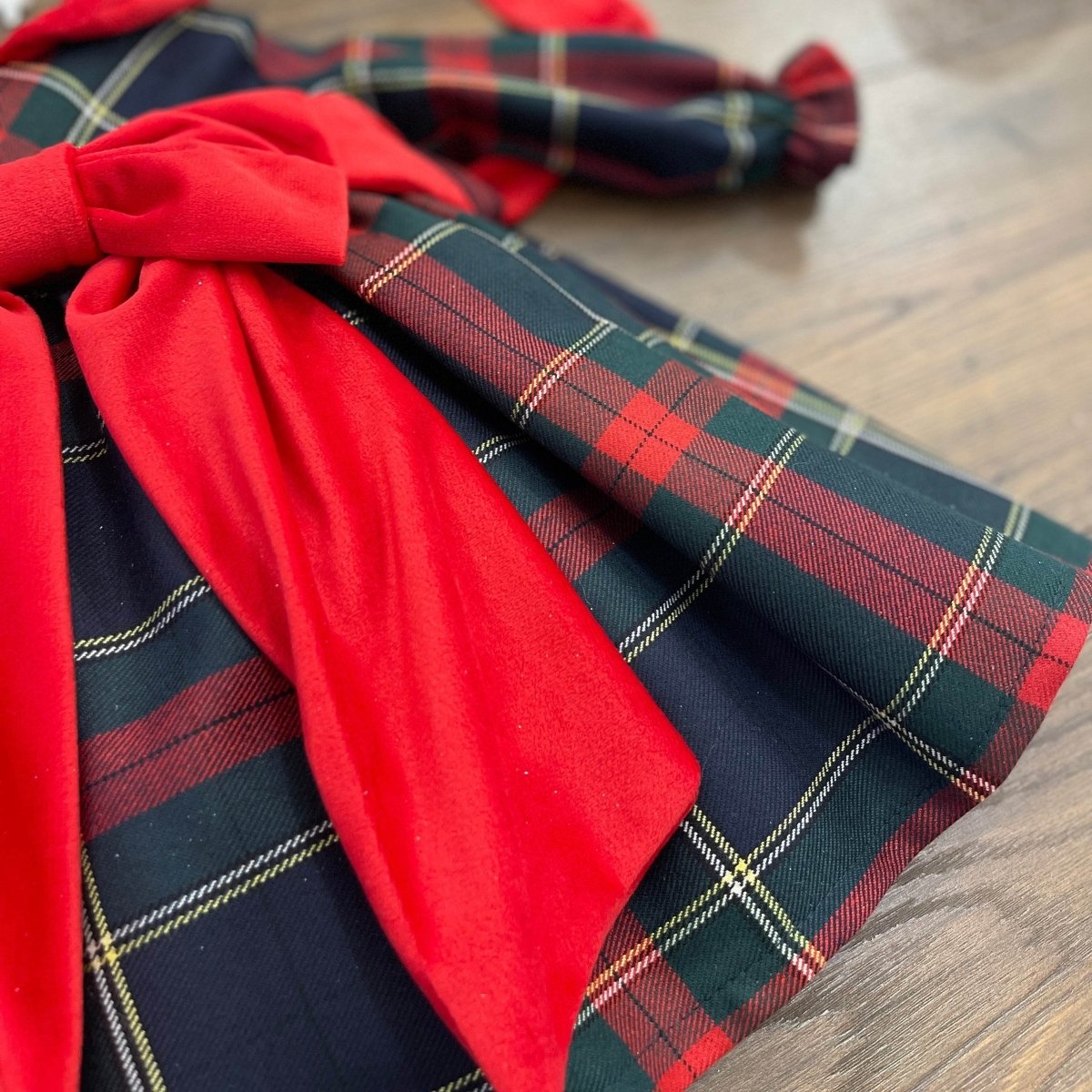 ABITO TARTAN FIOCCO - Le Coroncine Kids