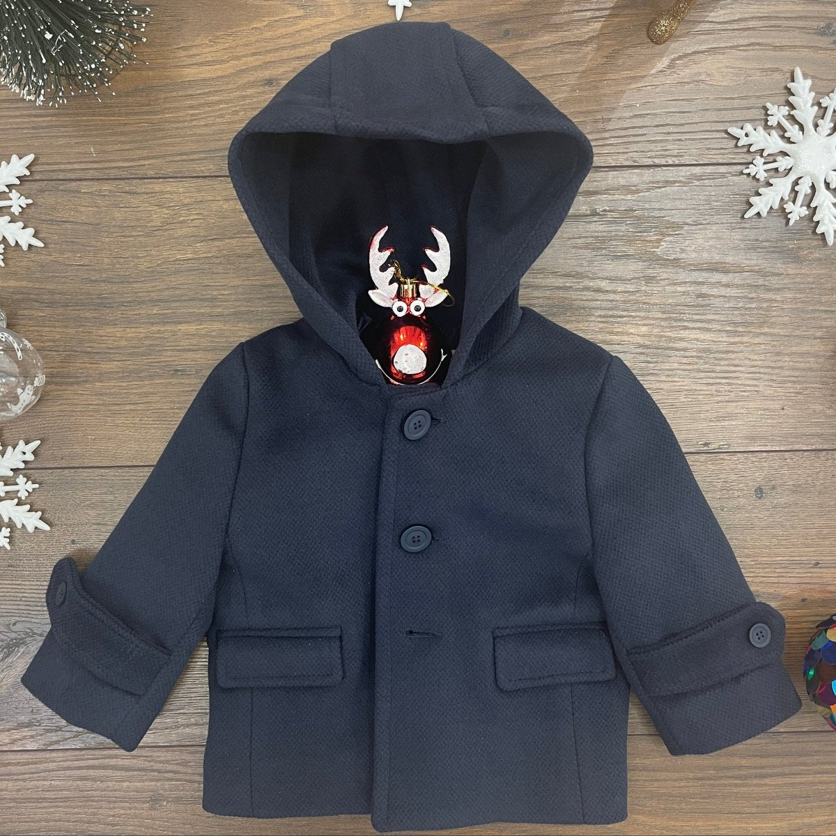 CAPPOTTINO CON CAPPUCCIO - Le Coroncine Kids