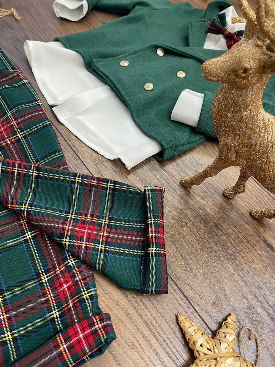 COMPLETO 4 PEZZI BOTTONI ORO - Le Coroncine Kids