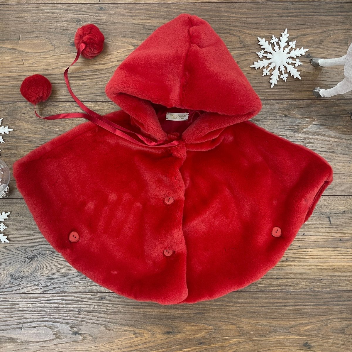 MANTELLA CON CAPPUCCIO - Le Coroncine Kids