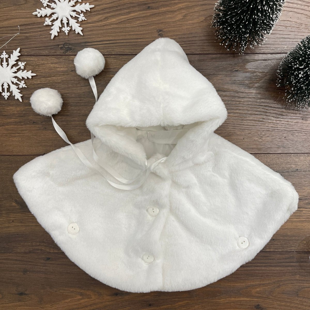 MANTELLA CON CAPPUCCIO - Le Coroncine Kids