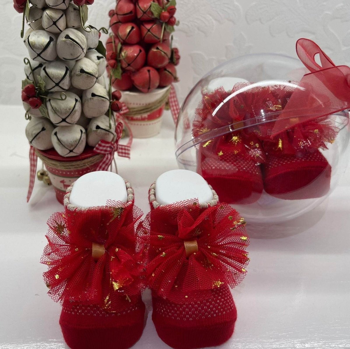 SCARPINE ROSSE E ORO - Le Coroncine Kids