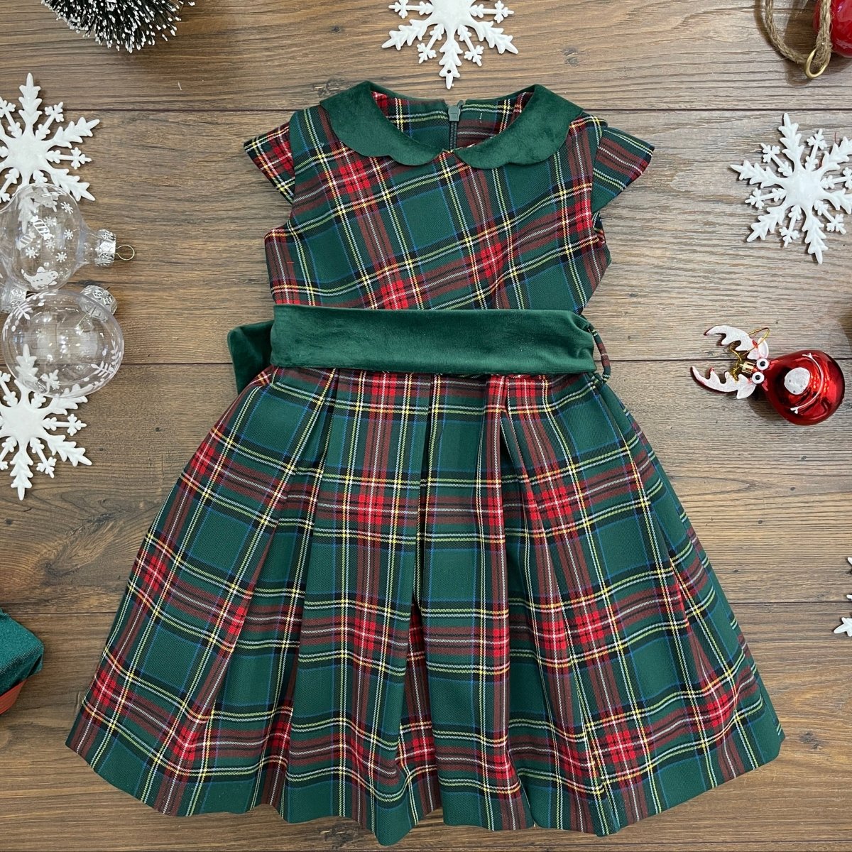 ABITO TARTAN FIOCCONE - Le Coroncine Kids