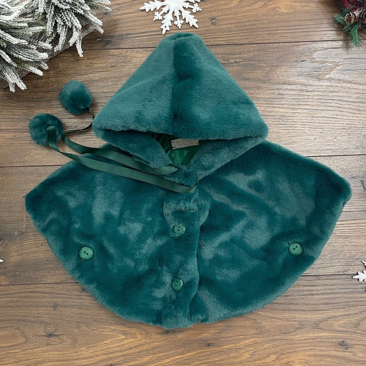 MANTELLA CON CAPPUCCIO - Le Coroncine Kids